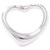 Sterling Silver Small Floating Heart Pendant