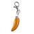 Sterling silver clip on enamelled Banana Charm