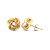 9ct Gold Ribbon Knot stud Earrings 1g