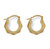 9Ct Gold Extra Small Faceted Creole Earrings 0.5g