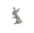Sterling Silver Large Rabbit Hare Charm 4g