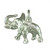 Sterling Silver African Elephant Charm