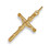 9ct Gold Medium Crucifix on Tubular Cross Pendant 1.6g
