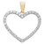 9ct gold Cubic Zirconia Heart pendant
