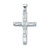 Sterling silver Baguette cut Cubic Zirconia cross pendant 1.9g