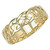 9ct Yellow Gold woven Celtic knot Band ring 3g