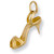 9ct Gold ladies high heel shoe Pendant 1.8g