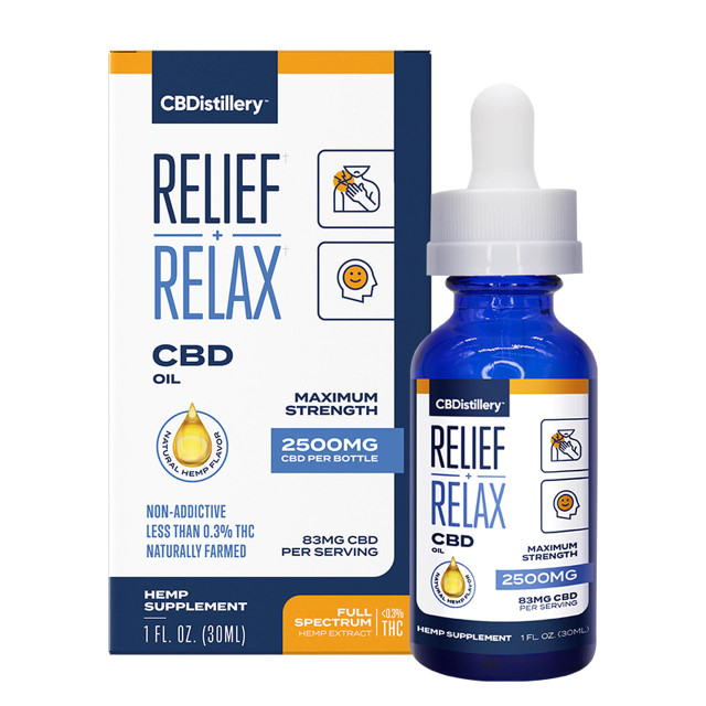 CBDistillery, CBD Oil, Full Spectrum, 1oz, 2500mg CBD