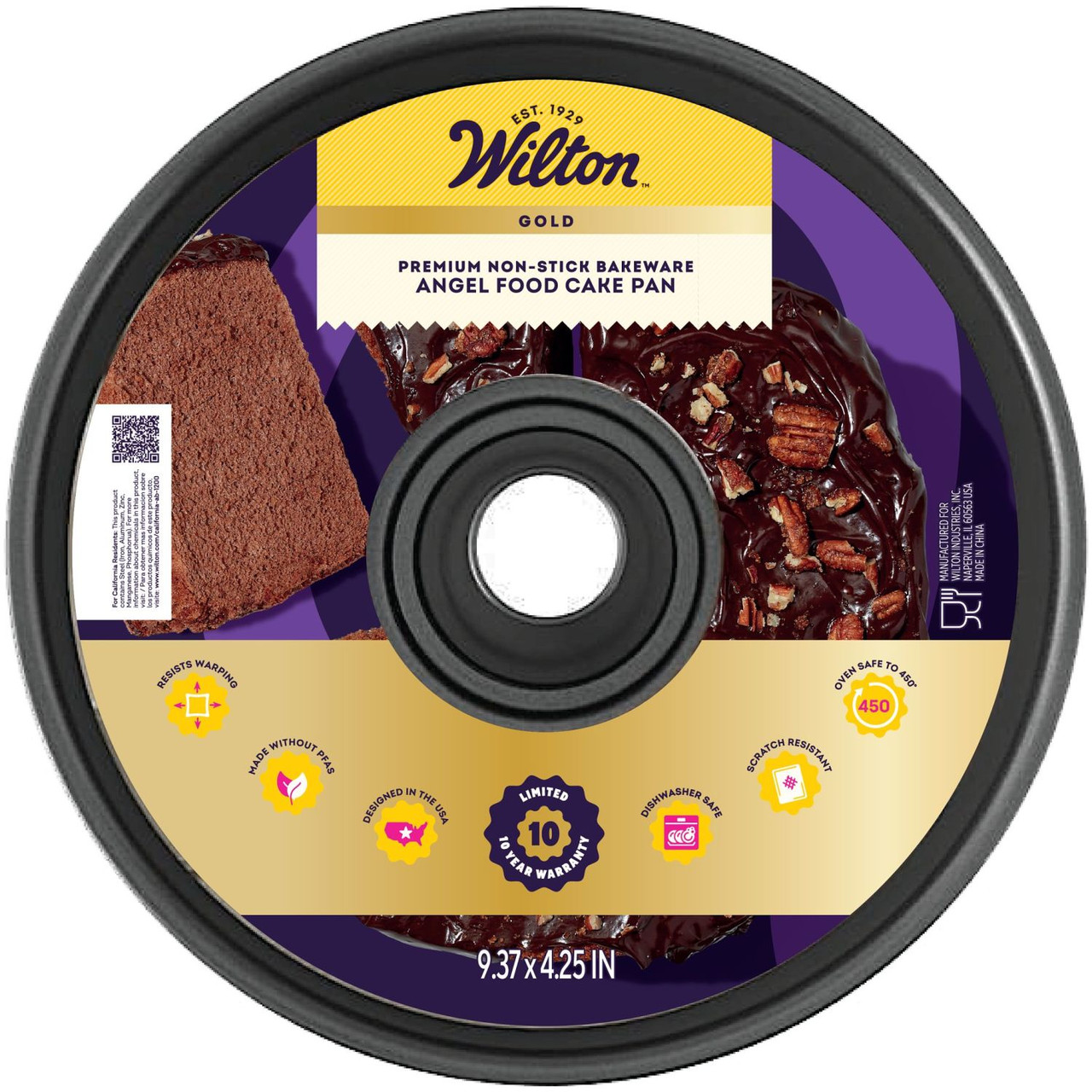 Gold Non-Stick Bakeware Angel Food Pan - Wilton