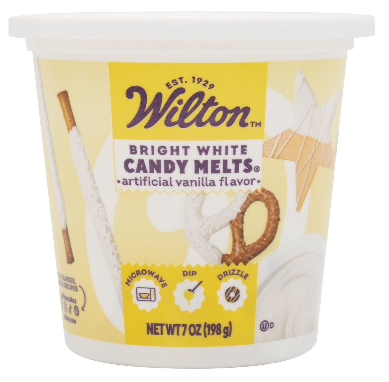 Vanilla Flavored Bright White Candy Melts Candy Tub, 7 oz. - Wilton