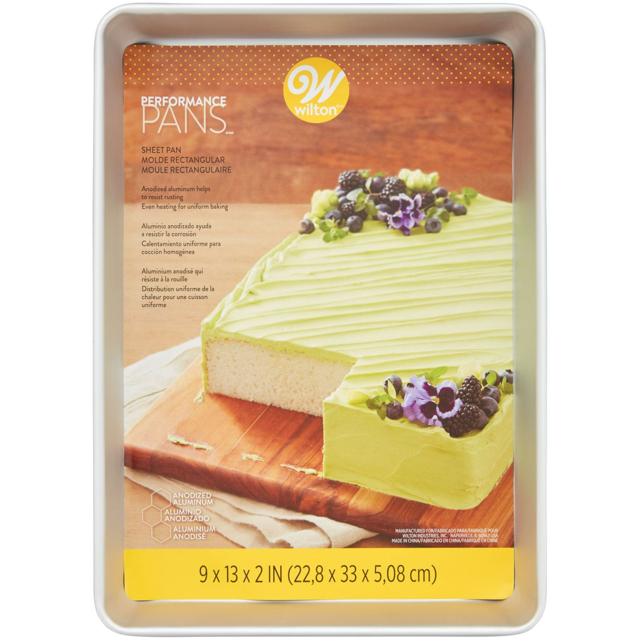 Performance Pans Aluminum Sheet Cake Pan, 9 x 13-Inch - Wilton