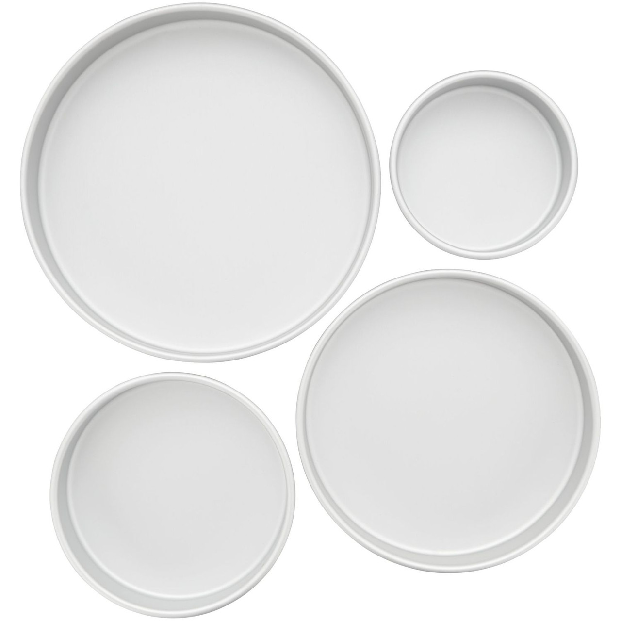 Wilton 4pc Performance Pans Aluminum Round Cake Pans 6, 8, 10 and 12 Set