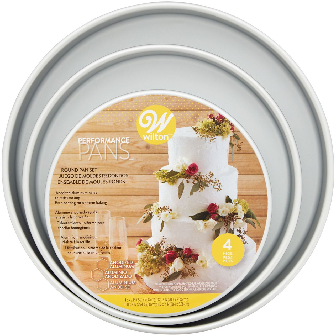 Easy Layers! 6-Inch Round Cake Pan Set (4-Piece) - Thumbnail 4