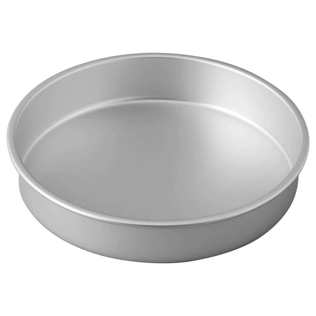Silver Anodised Round Cake Pan, 22.5 x 7.5cm - Bakemaster Australia