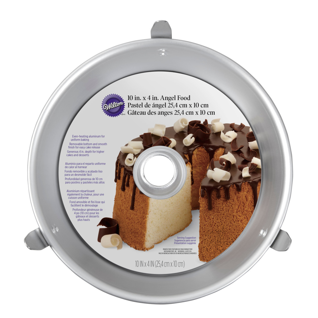 Angel Food Cake Tube Pan, 10-Inch - Wilton