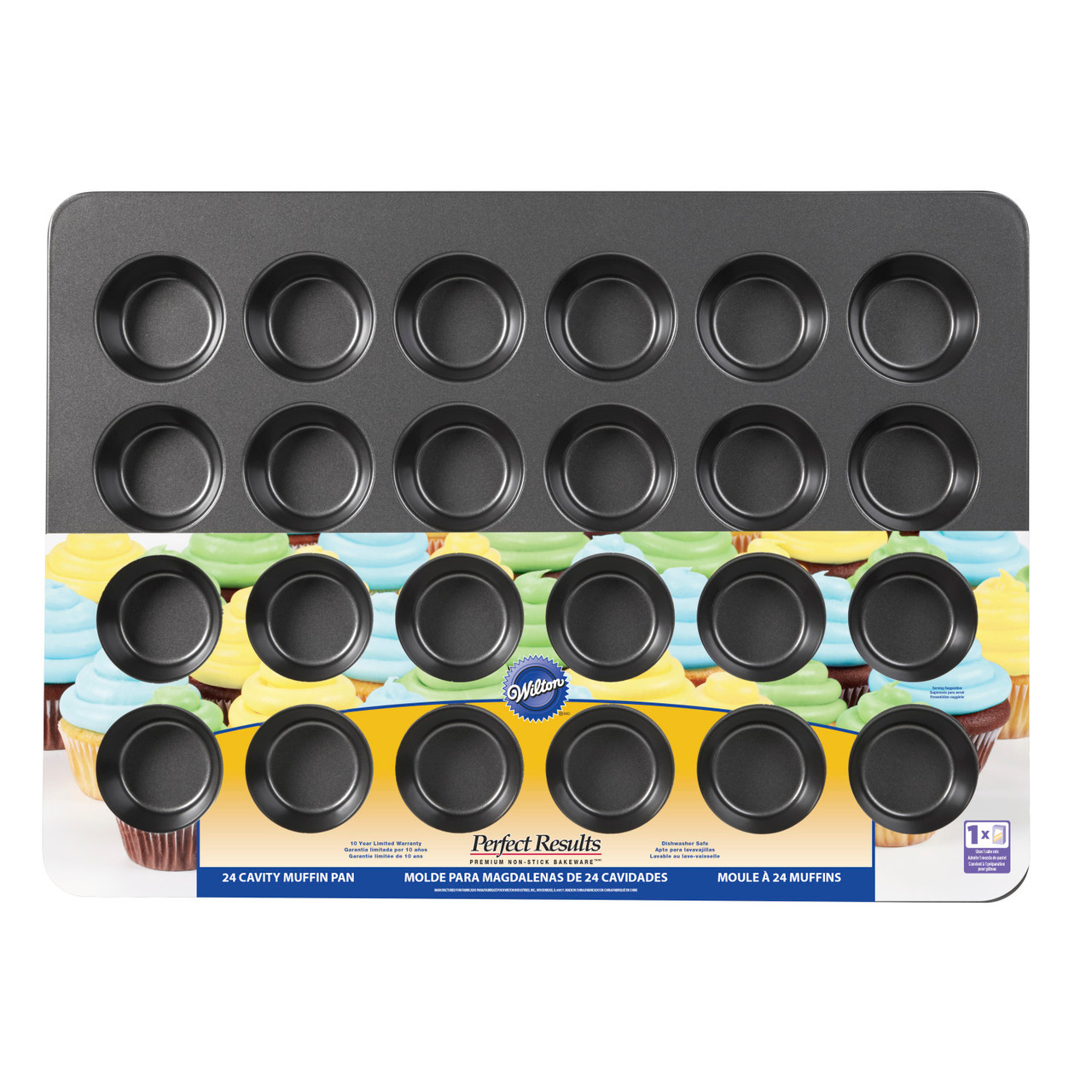 Perfect Results Premium Non-Stick Steel Bakeware Mega Muffin and