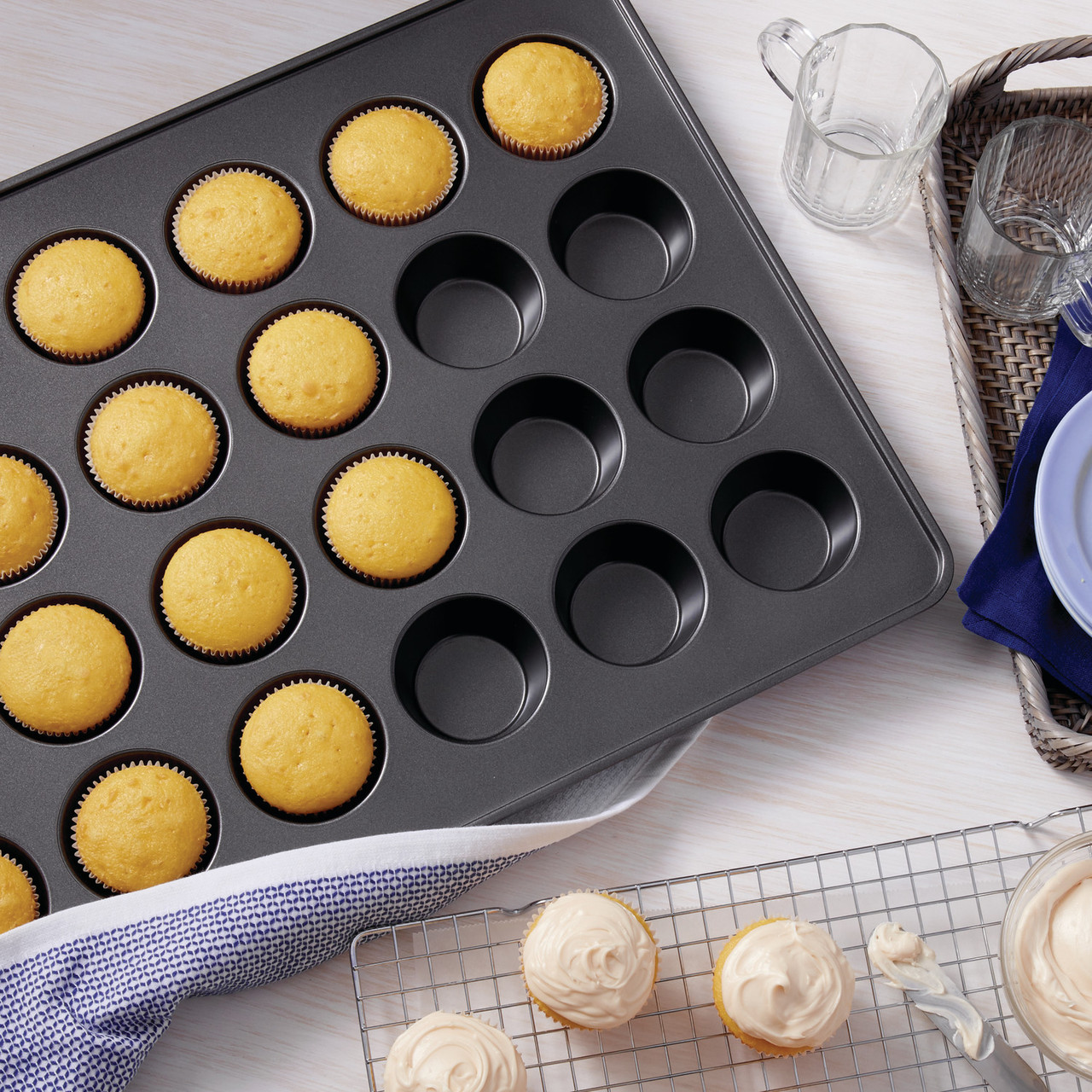 Perfect Results Premium Non-Stick Steel Bakeware Mega Muffin and