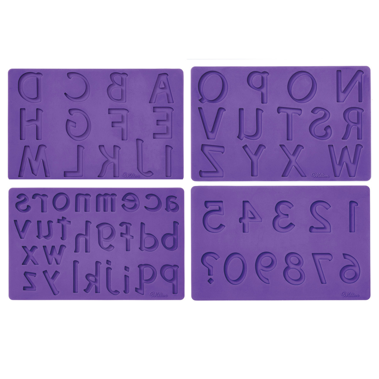 QP0075S silicone mold: very large alphabet letters