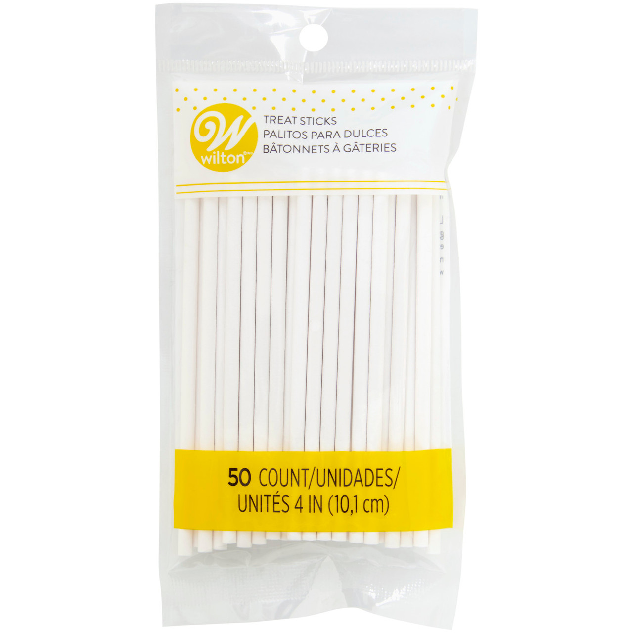 Wilton 4-Inch White Lollipop Sticks, Cake Pop Sticks, 150-Count