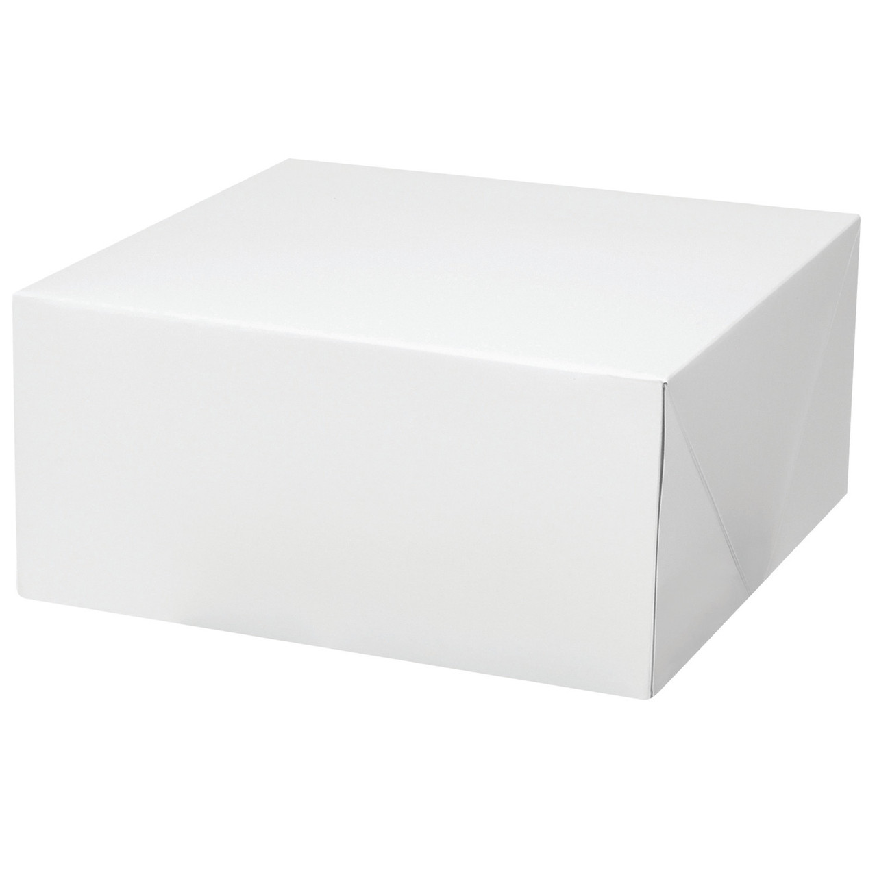caja para pastel corrugada cuadrada blanca, 2 unidades wilton