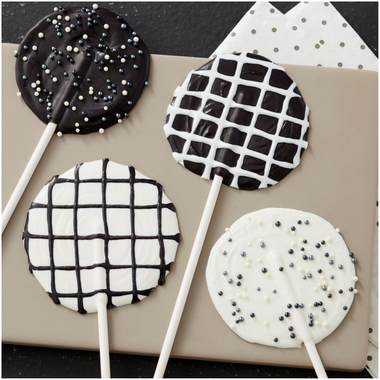 50pcs 6 x 5/32 BLACK lollipop sticks for cake pops Lollipop candy -  Acrylic