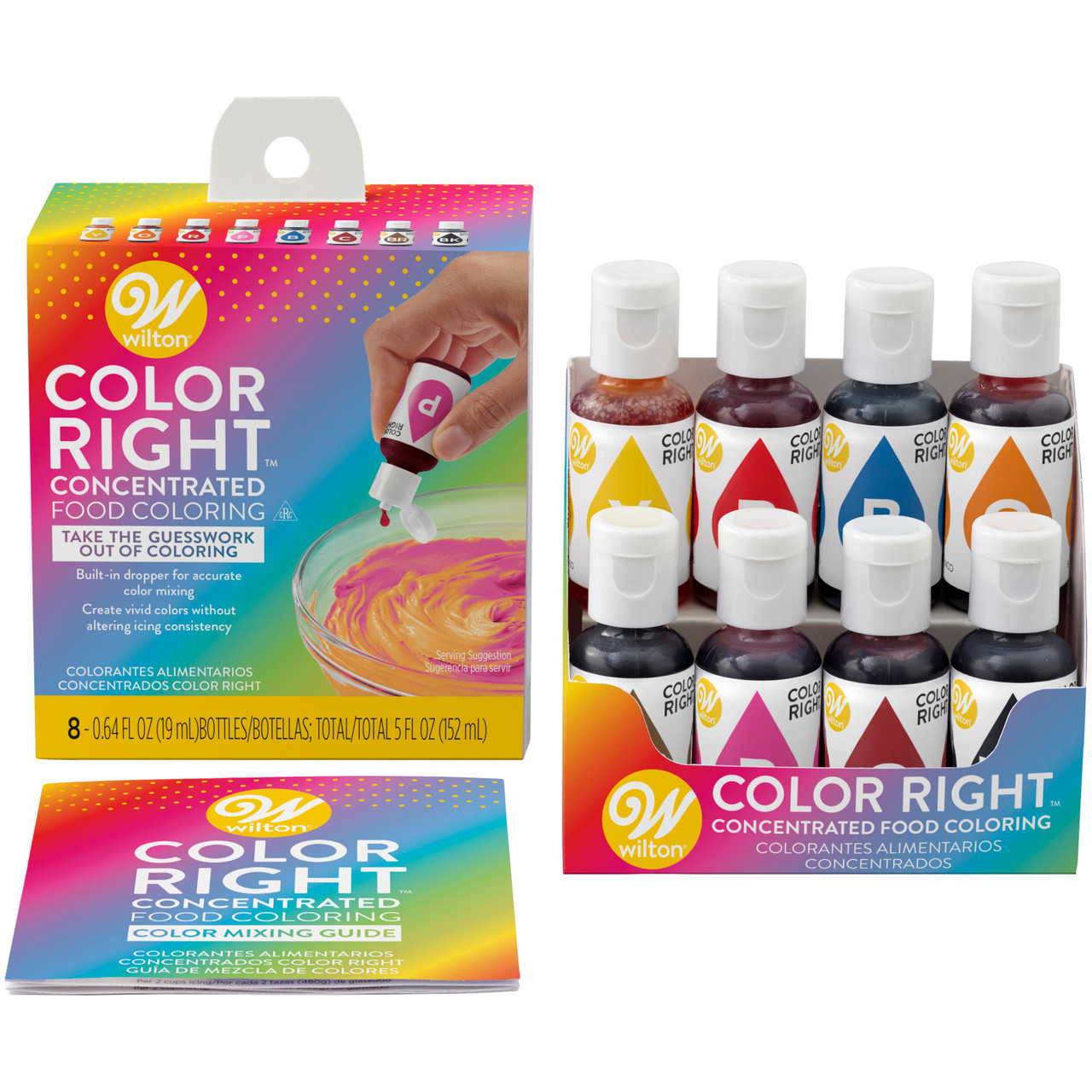 Wilton Color Right Performance Food Coloring Set 8 Colors