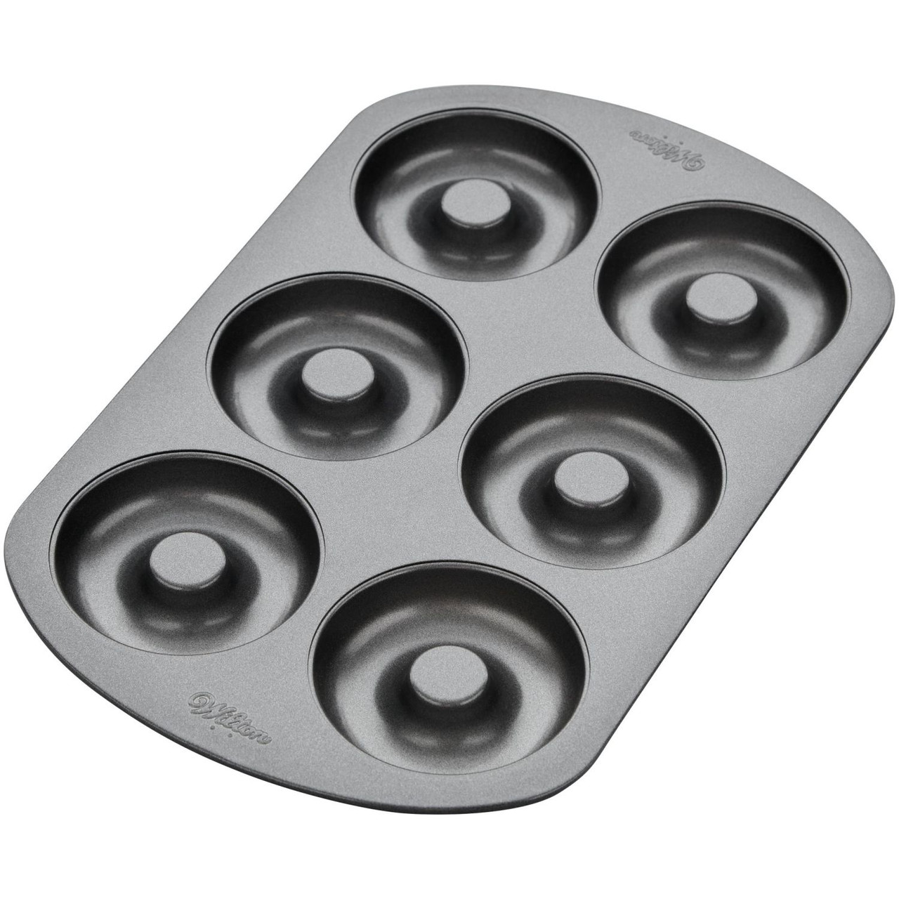 Michael Graves Design Non-stick 6 Cup Carbon Steel Donut Pan, Indigo, FOOD  PREP