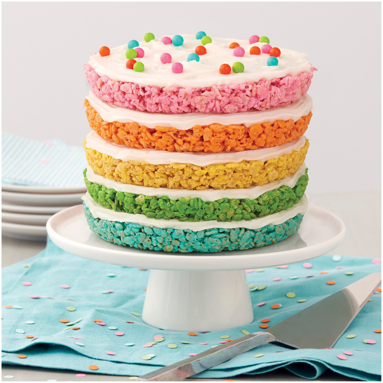 How To Make A Rainbow Cake - Fresh April Flours