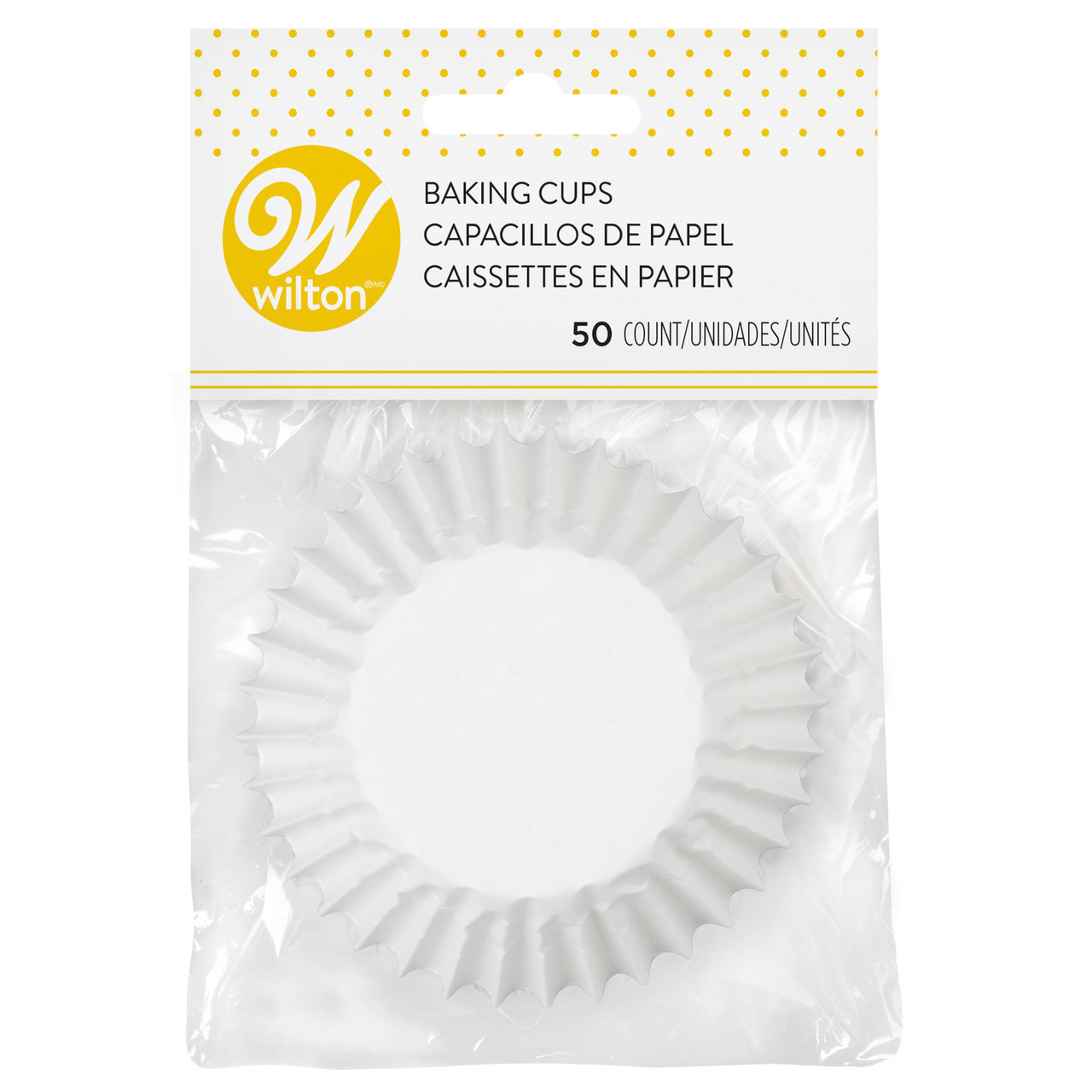 Jumbo White Cupcake Liners, 50Count Wilton