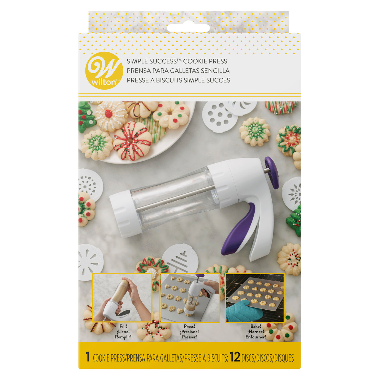 Wilton Preferred Spritz Cookie Press, 13-Piece Set