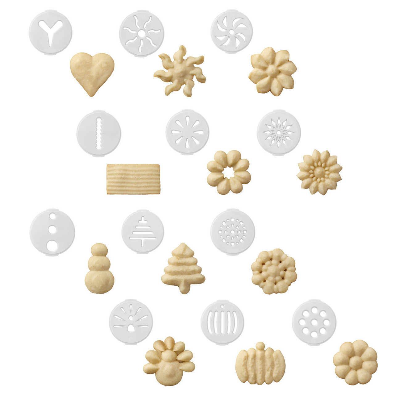 Wilton Christmas Cookie Press Discs < Downtown Dough