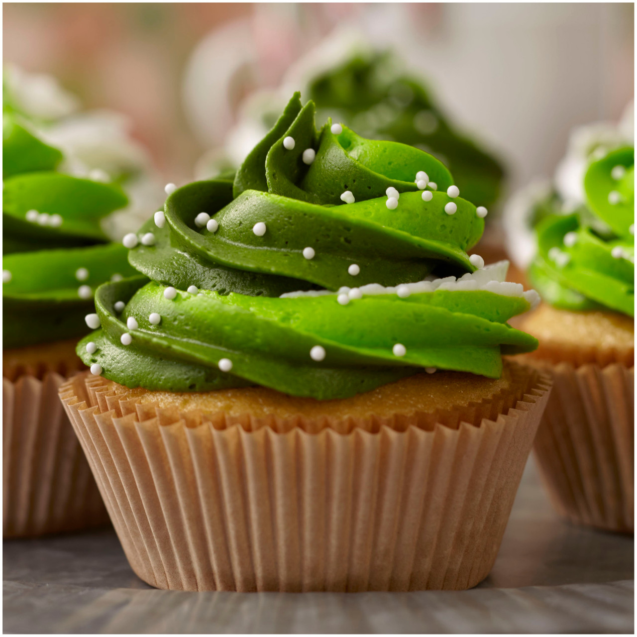 STANDARD Foil Cupcake Baking Liner 50 ct - Light Green
