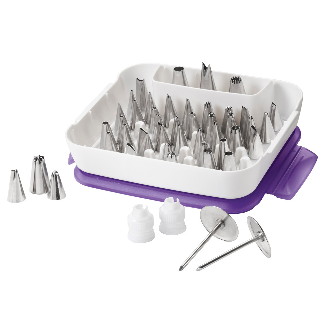 Master Cake Decorating Piping Tips Set, 55-Piece Cake and Cupcake ...