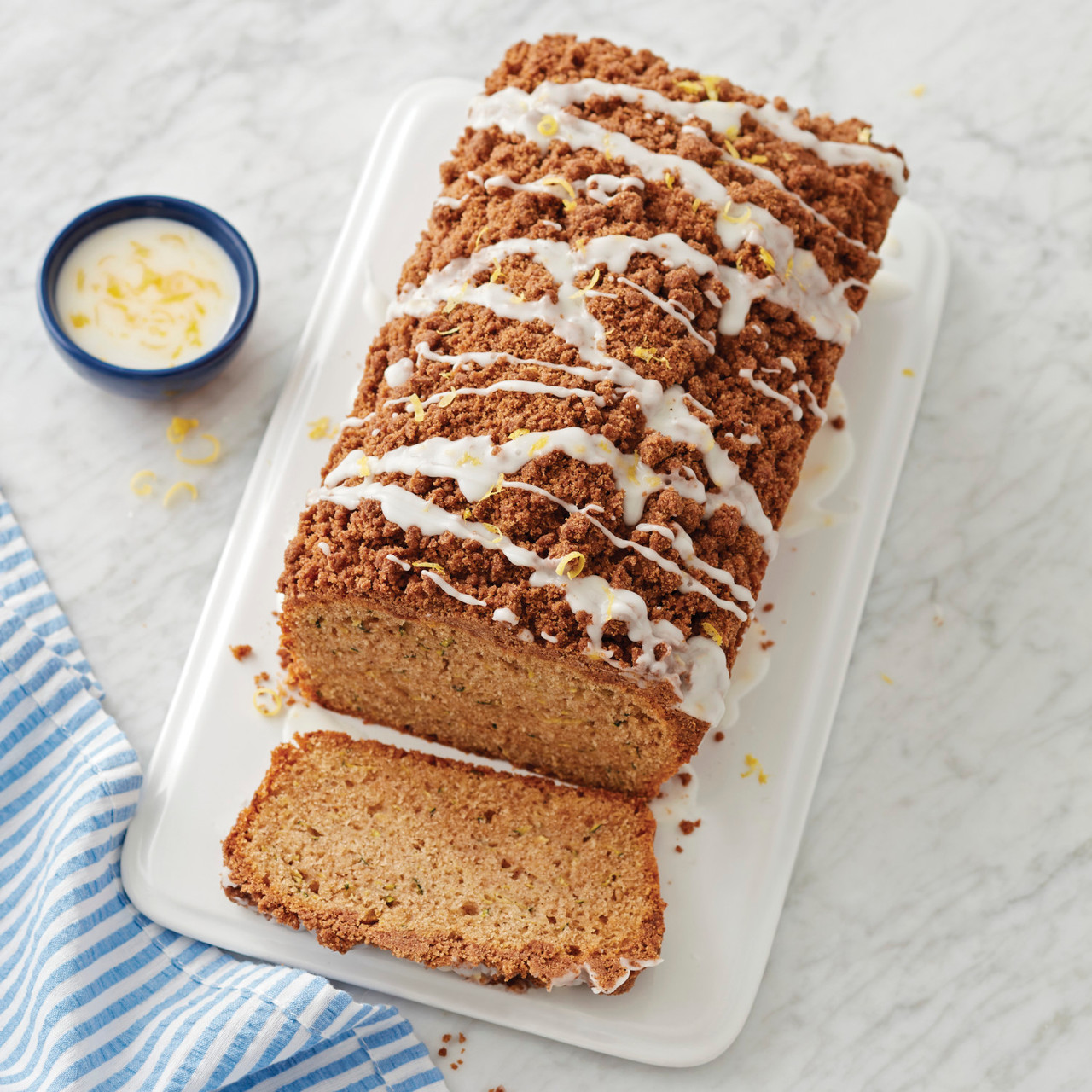 Brilliant Blue Stoneware Loaf Pan