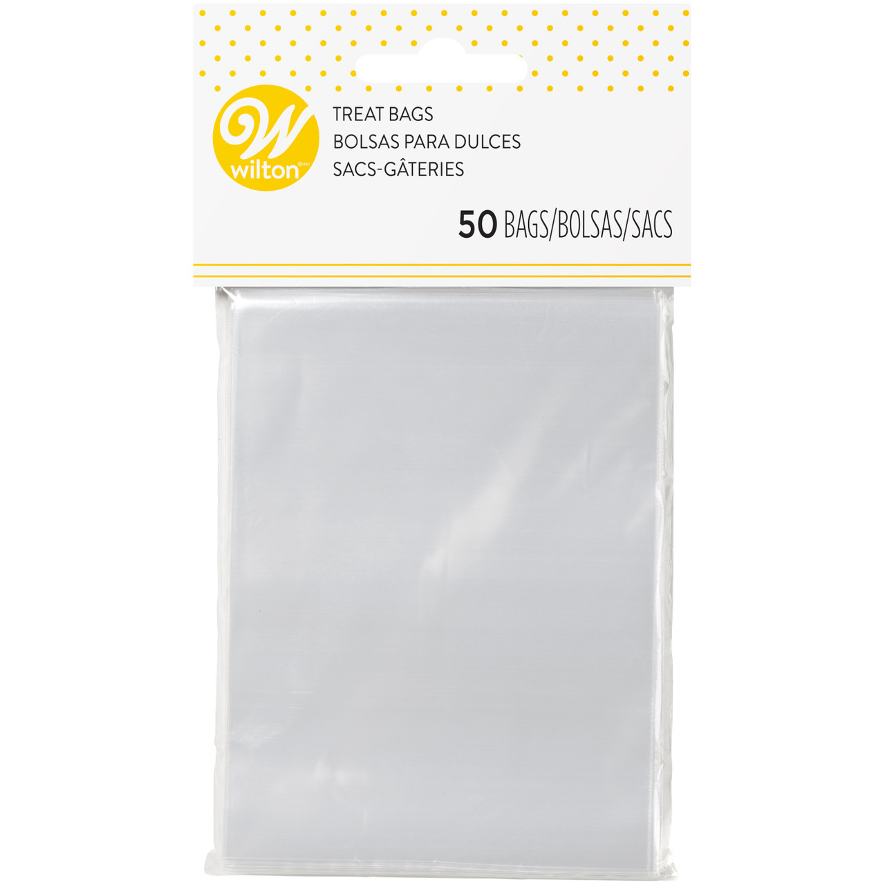 Clear Small Cellophane Treat Bags, 3 x 4-Inch (50-Count) - Wilton