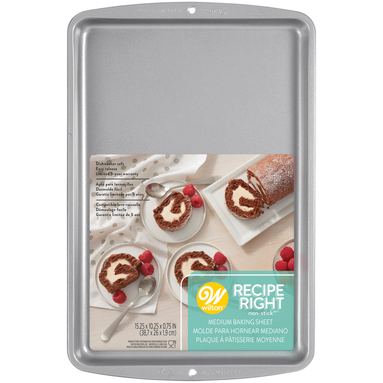 Recipe Right Nonstick Medium Cookie Sheet, 15.2 x 10.2-Inch