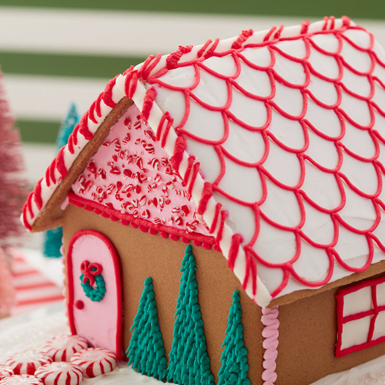 How to Make Scalloped Shingles on a Gingerbread House - Wilton photo-art-print-asphalt-roof-shingles-seamless-pattern-kovalto1