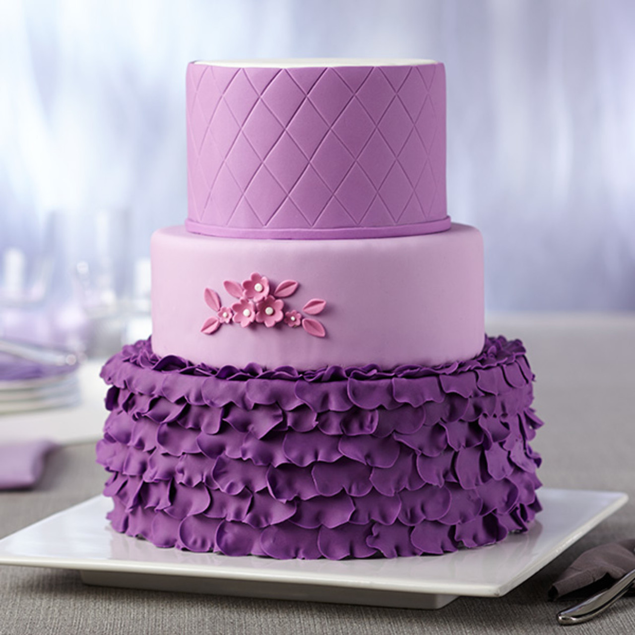 orchid cake stencil