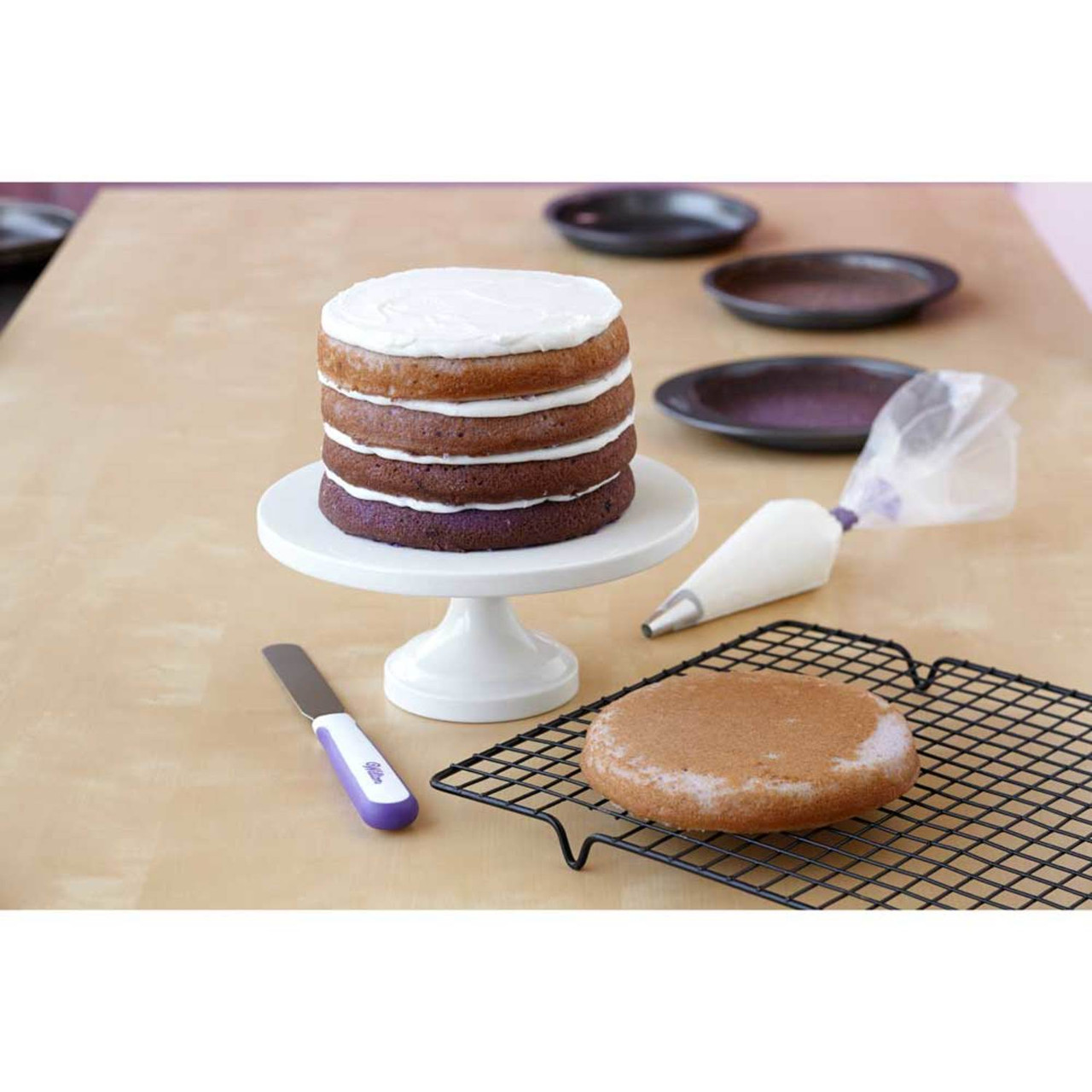 Wilton Easy Layers! 6 in. Cake Pan Set 5 Pc Rainbow Cake