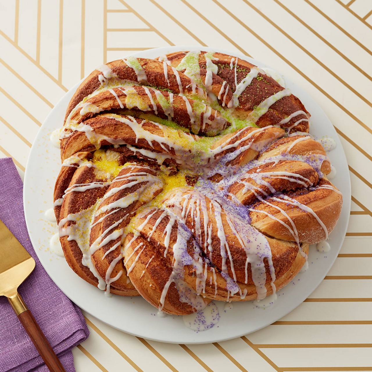 King Bundt Cake Recipe for Mardi Gras by The Redhead Baker