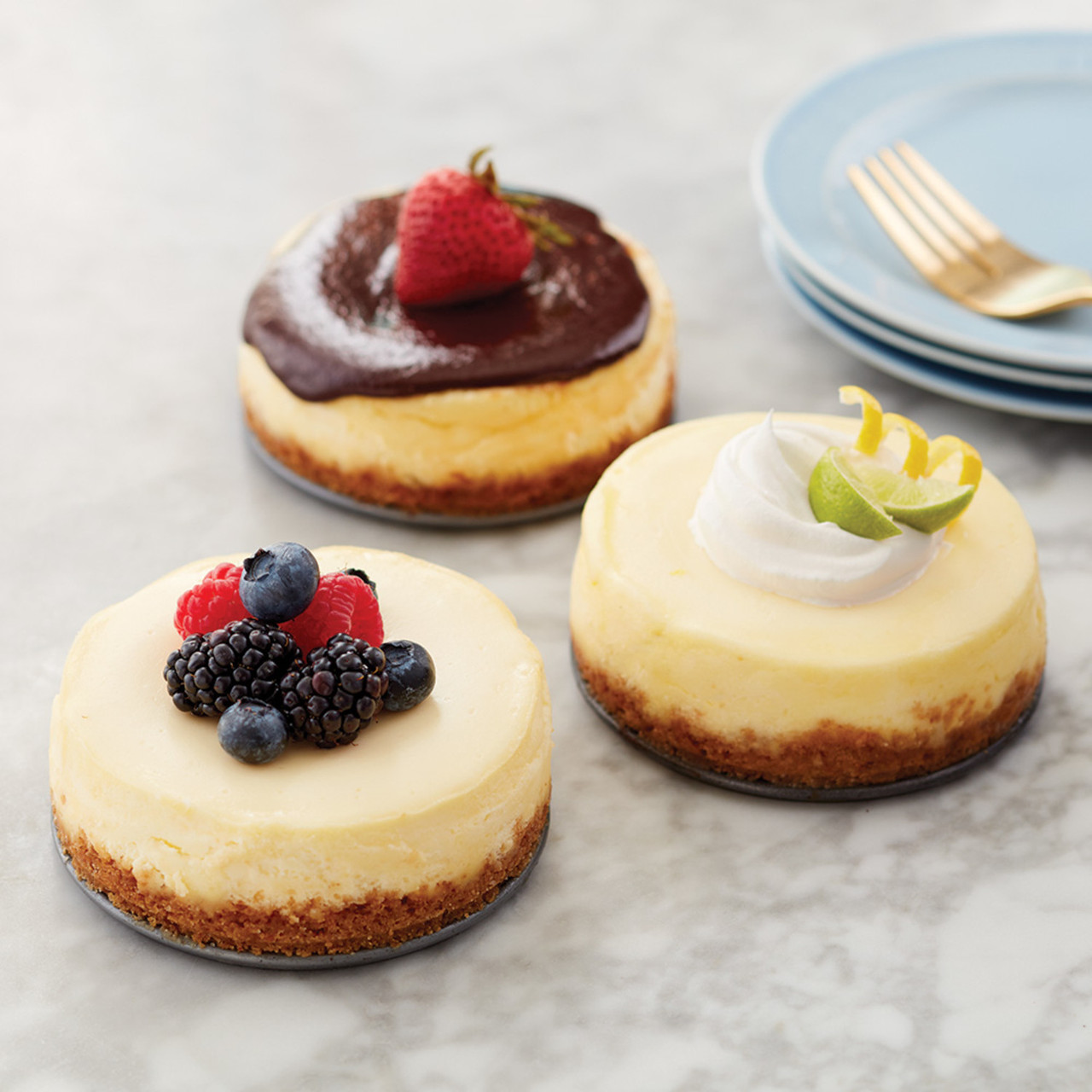 Easy 4-inch mini cheesecake recipe for one/two - Lifestyle of a Foodie