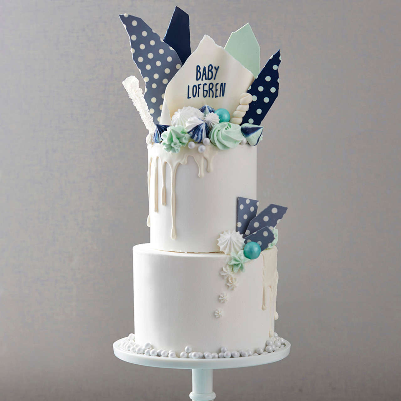 Hues of Blues Baby Shower Cake - Wilton free-printable-baby-shower-stencils