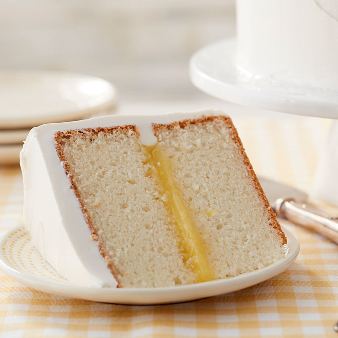 Coconut Cake with Lemon Curd and Vanilla Buttercream Recipe