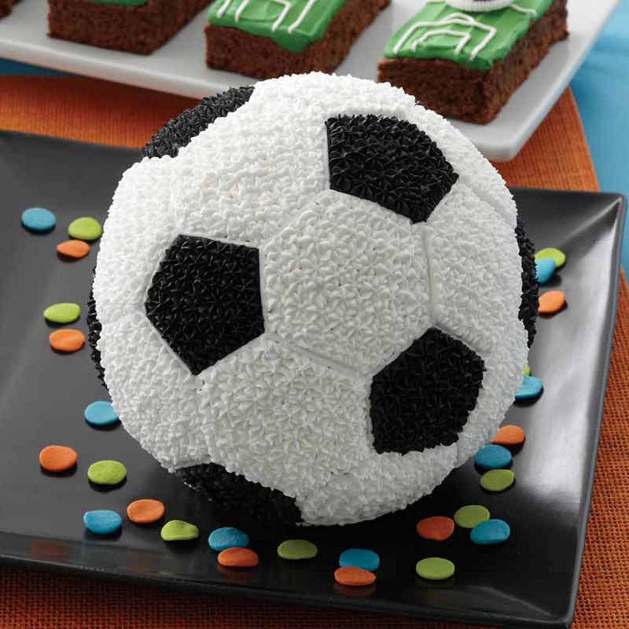Birthday Cake Spherical Cake Mold 3D Soccer Ball Cake Wilton - Main Image