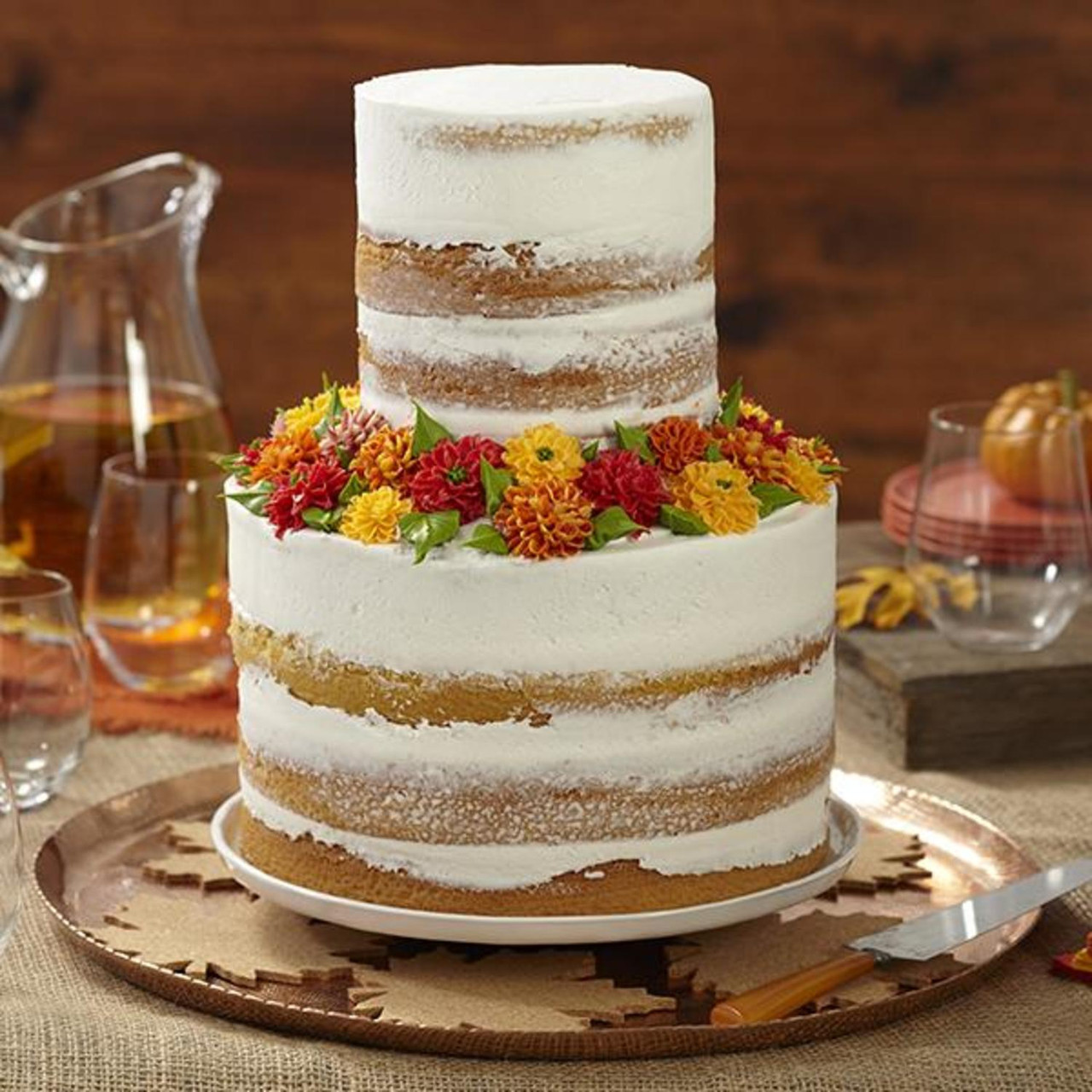 How to Ditch the Fondant and Make Your Own Naked Wedding Cake - Brit + Co