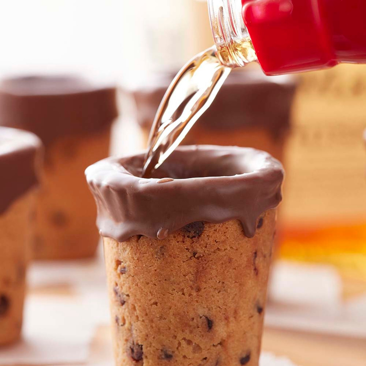 Cheers! Chocolate Chip Cookie Shot Glasses Really Do Exist