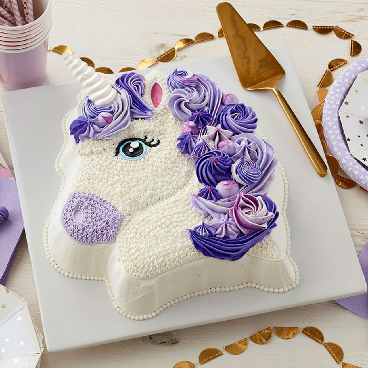 Pretty in Purple Unicorn Cake - Wilton