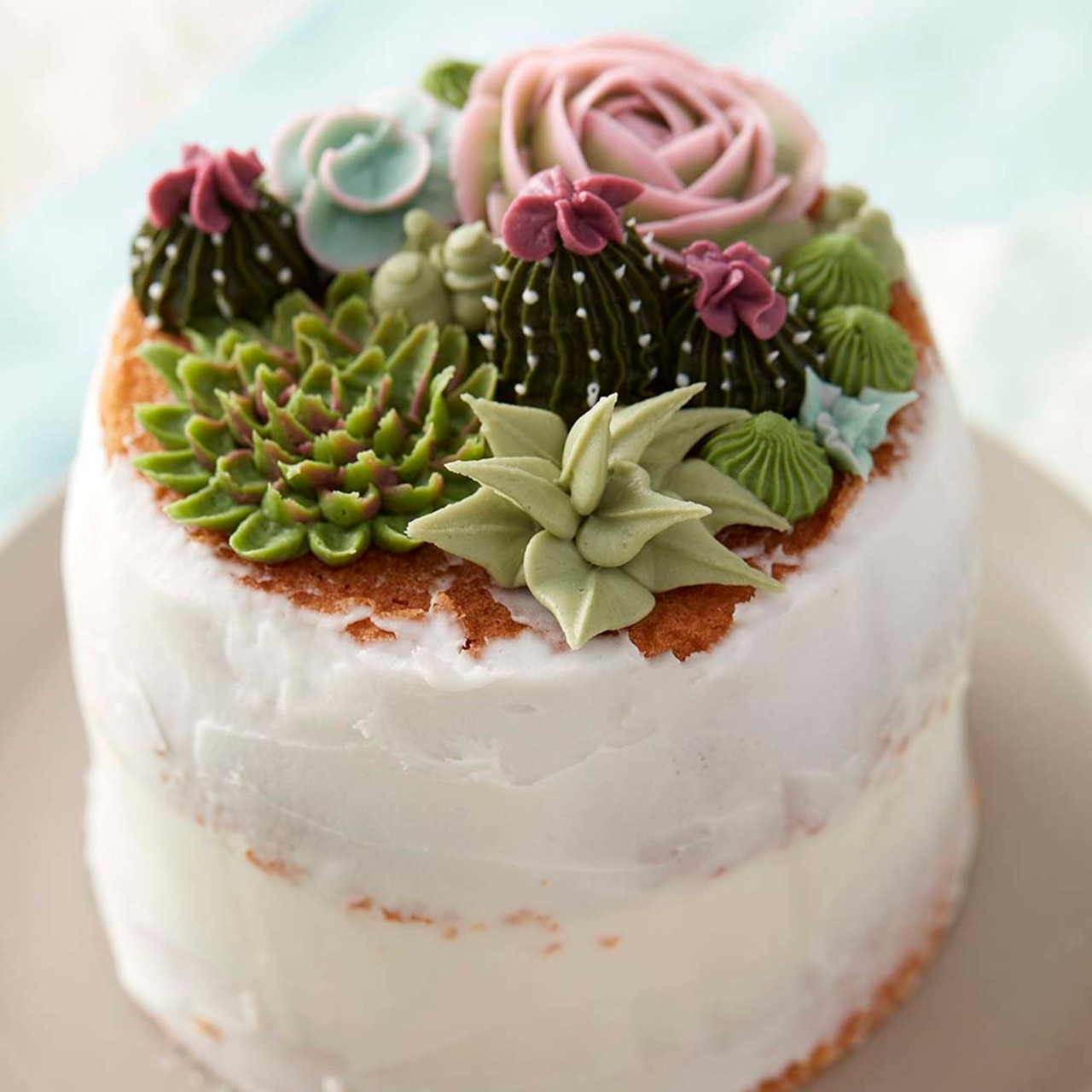 75 Trendy And Bold Succulent Wedding Cakes - Weddingomania