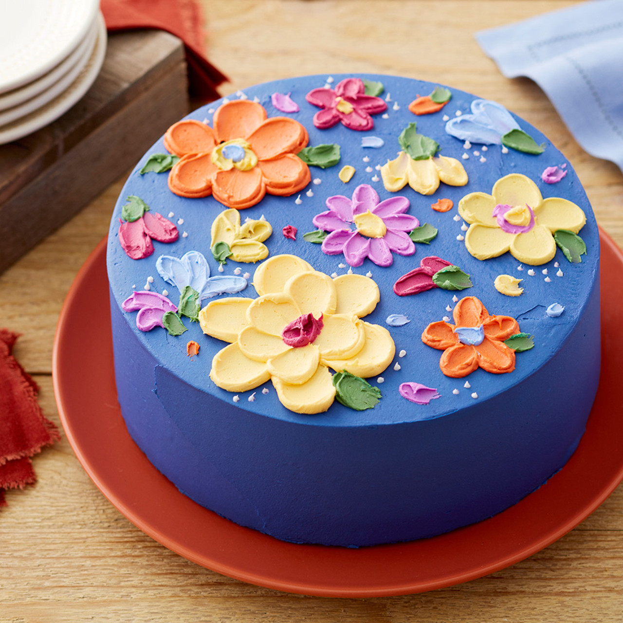 Buttercream Floral Cake By The Sweet Spot's Swee San Baker