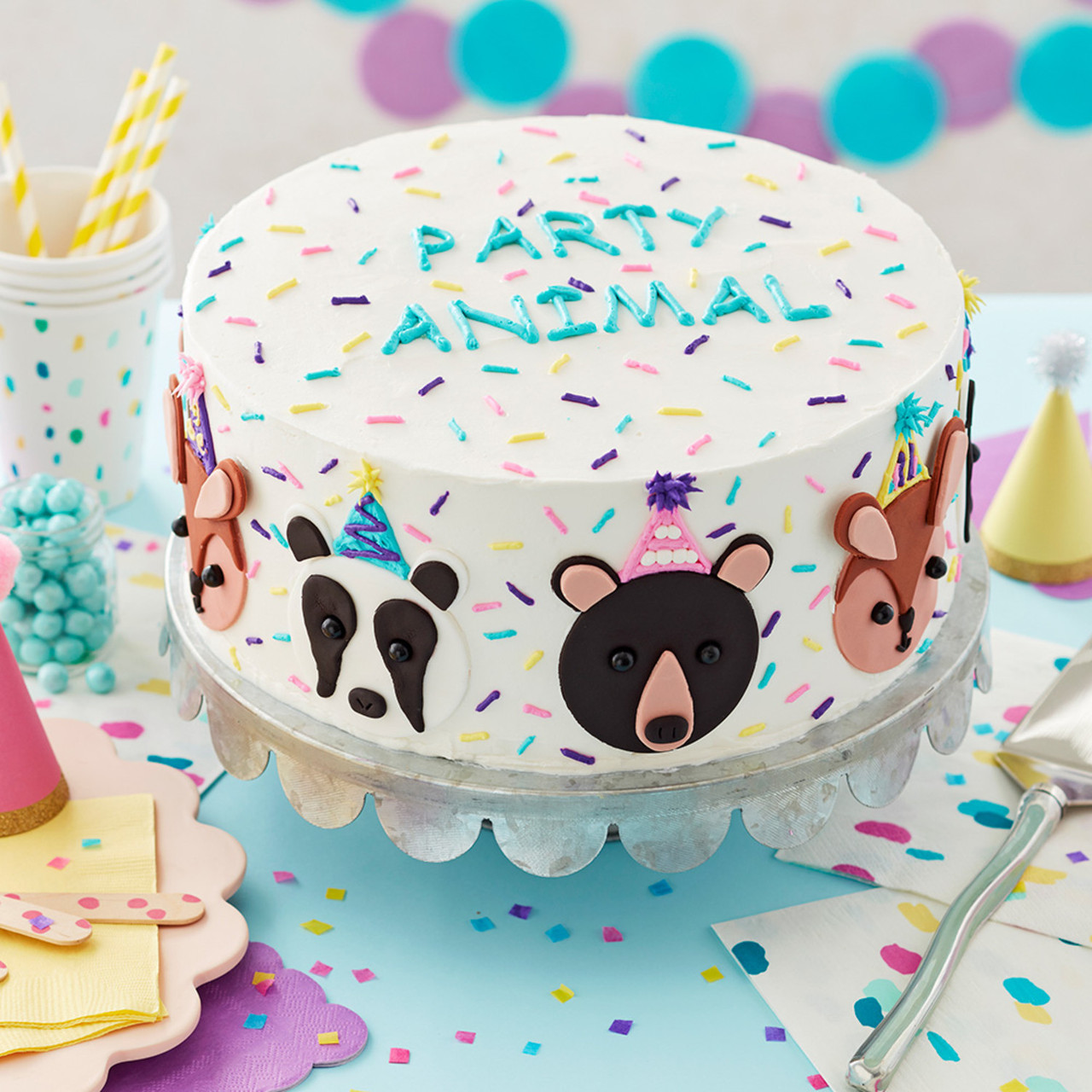 Farm Animals First Birthday Cake - CakeCentral.com